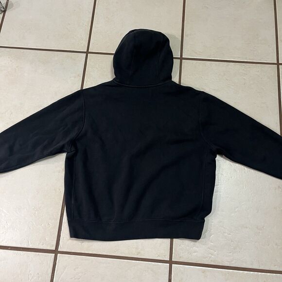 Nike Hoodie Mens Large Sweatshirt Pullover Black Athleisure Streetwear Swoosh - Picture 7 of 11